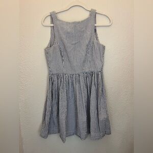 American Apparel Blue and White Striped Dress